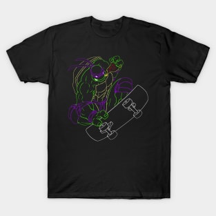 Neon 90's Ninja Turtle Donatello T-Shirt